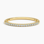 Whisper One-Quarter Coverage Diamond Ring (1/10 ct. tw.) Yellow Gold 18k Wedding Band