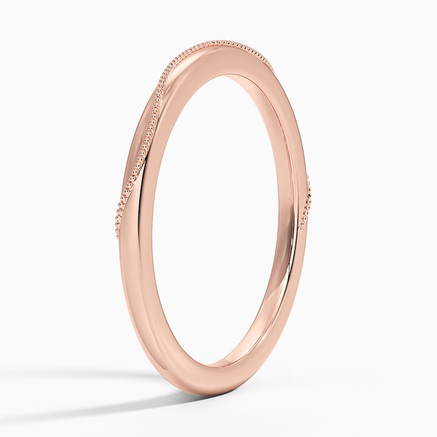 Camellia Wedding Ring Rose Gold 18k Wedding Band