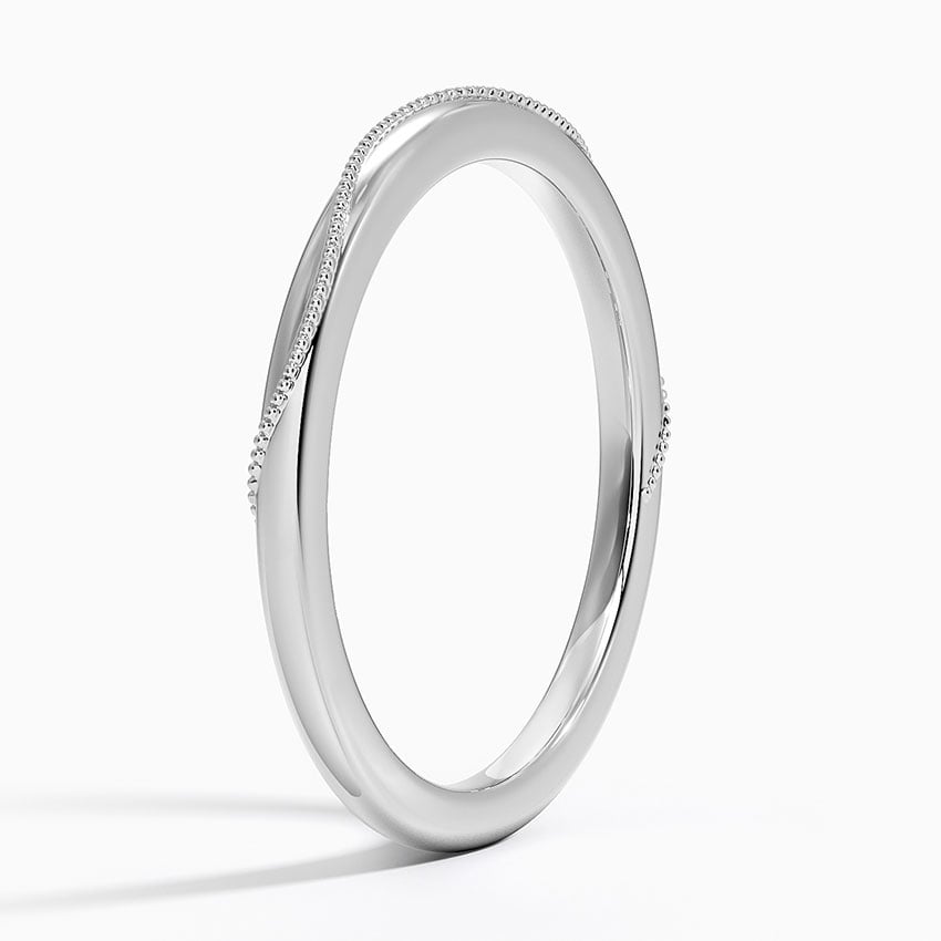 Camellia Wedding Ring Platinum Wedding Band