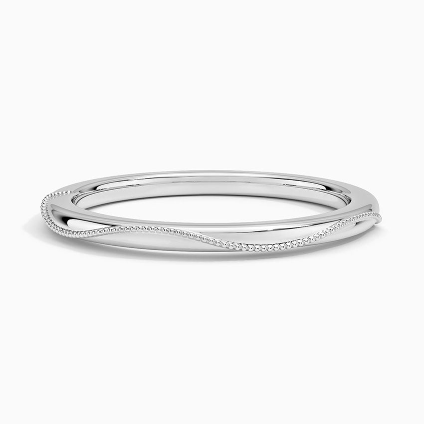 Camellia Wedding Ring Platinum Wedding Band