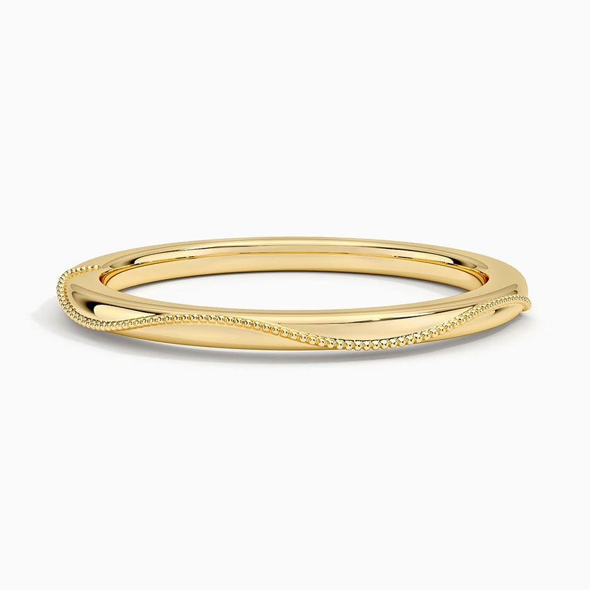 Camellia Wedding Ring Yellow Gold 18k Wedding Band