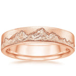Everest 5mm Wedding Ring Rose Gold 18k Wedding Band