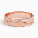 Everest 5mm Wedding Ring Rose Gold 18k Wedding Band