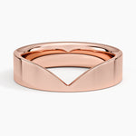 Kaia Contour Ring Rose Gold 18k Wedding Band