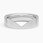 Kaia Contour Ring Platinum Wedding Band