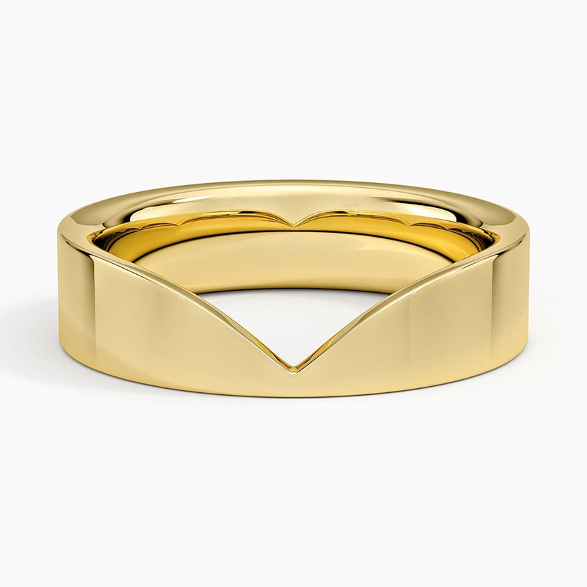 Kaia Contour Ring Yellow Gold 18k Wedding Band