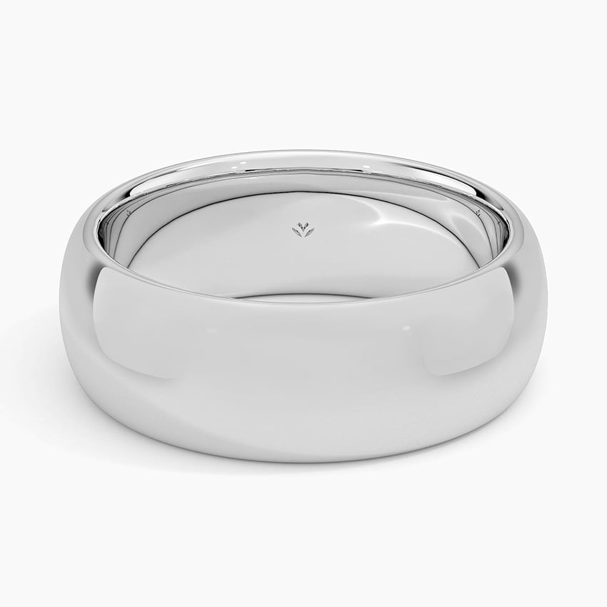 Heavyweight 7mm Wedding Ring Platinum Wedding Band