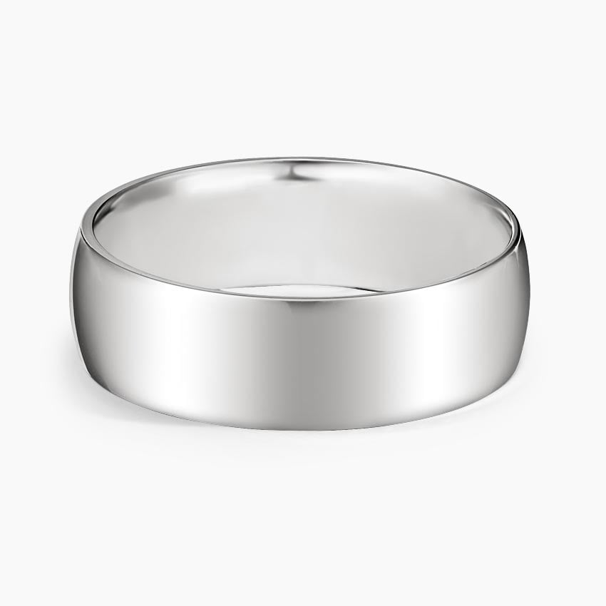 Heavyweight 7mm Wedding Ring Platinum Wedding Band