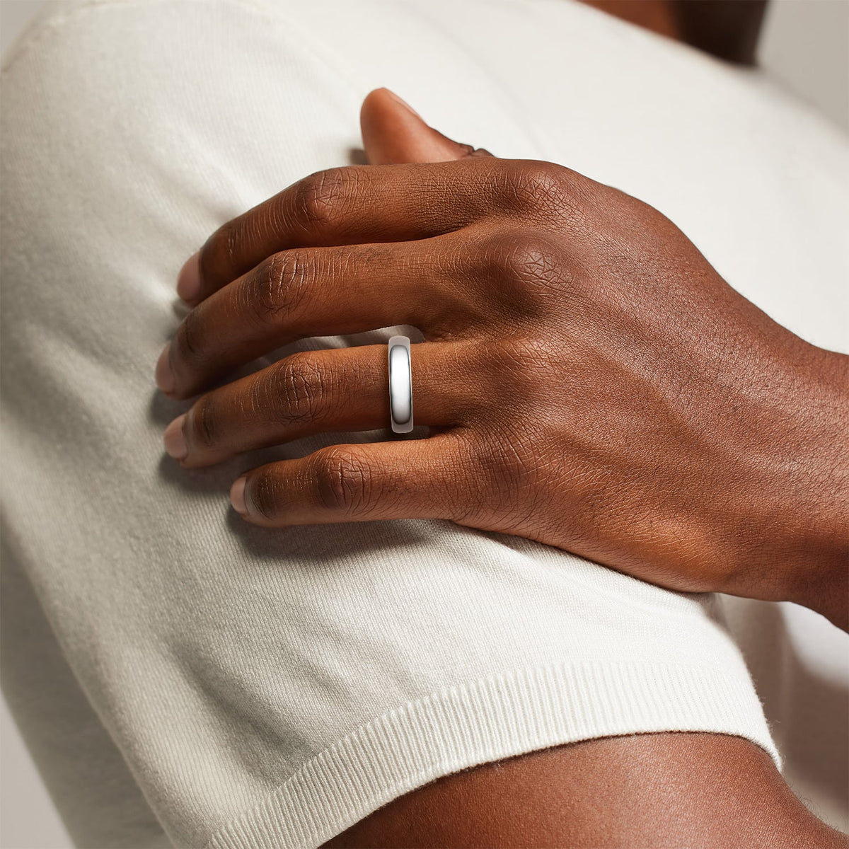 Hidden Celtic Knot 5mm Wedding Ring Platinum Wedding Band