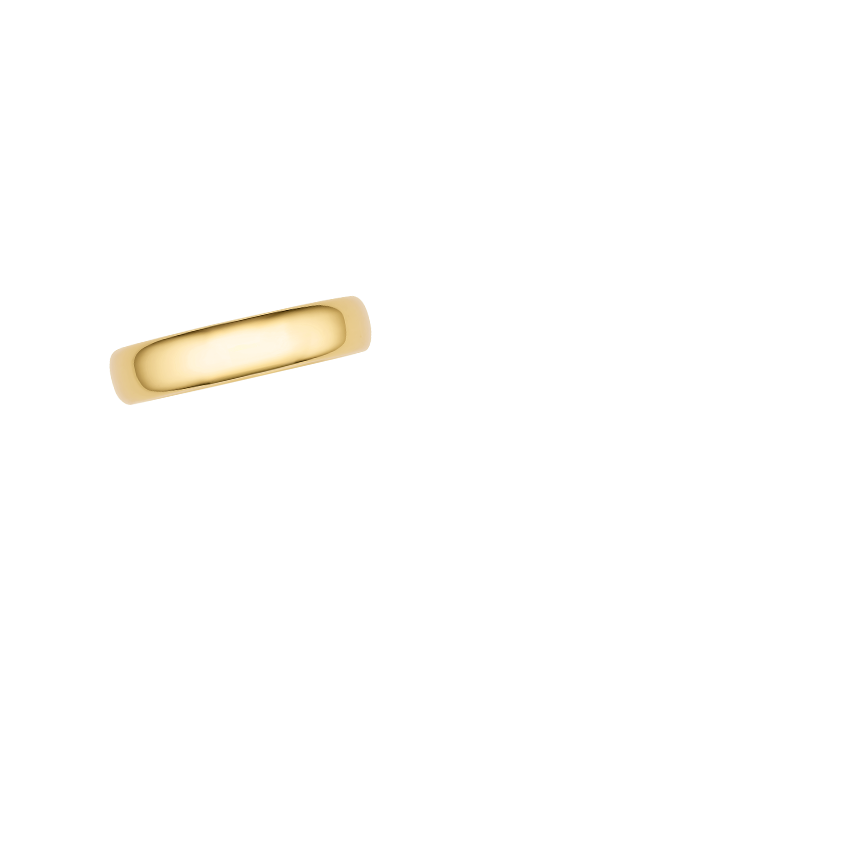 Hidden Celtic Knot 5mm Wedding Ring Yellow Gold 18k Wedding Band