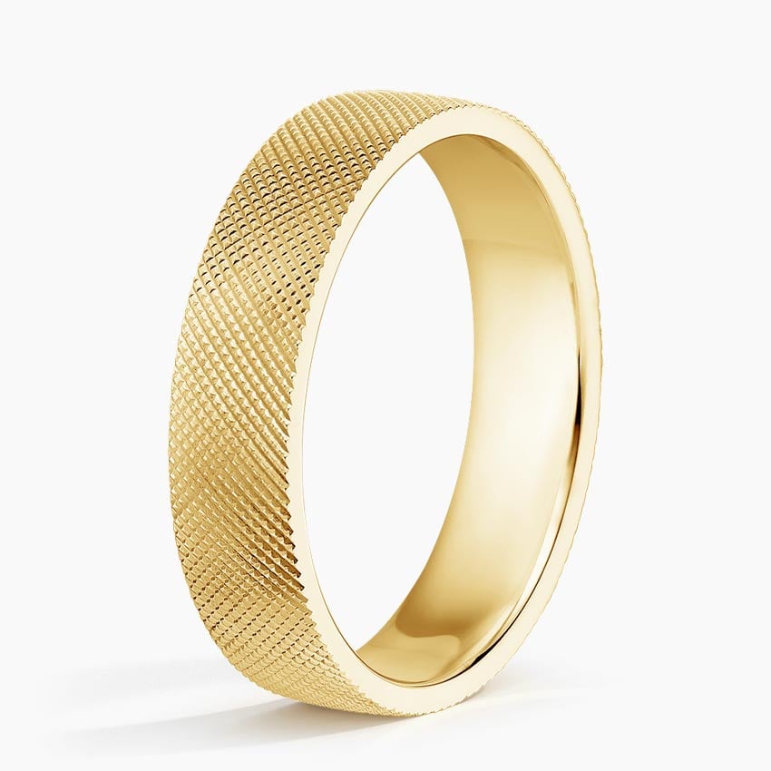 Mojave Maverick 5mm Wedding Ring Yellow Gold 18k Wedding Band