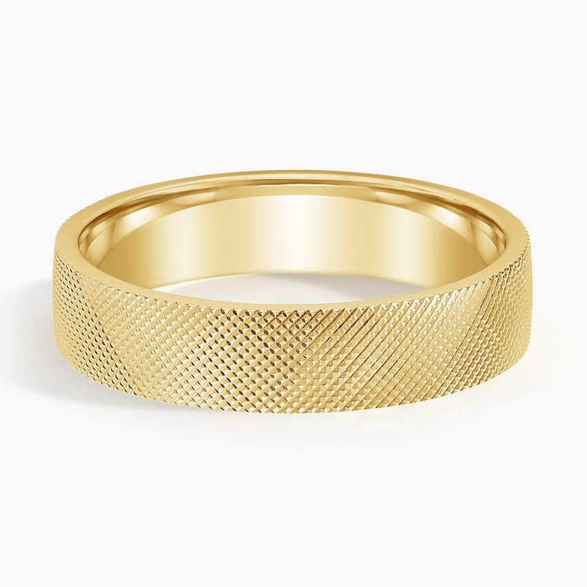 Mojave Maverick 5mm Wedding Ring Yellow Gold 18k Wedding Band