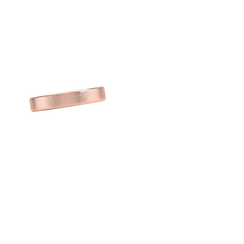 Mojave Matte Slim Profile 4mm Wedding Ring Rose Gold 18k Wedding Band