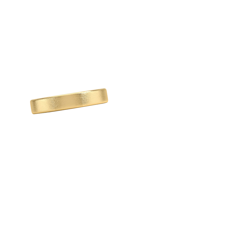 Mojave Matte Slim Profile 4mm Wedding Ring Yellow Gold 18k Wedding Band