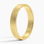 Mojave Matte Slim Profile 4mm Wedding Ring Yellow Gold 18k Wedding Band