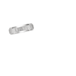 Beveled Edge Aspen 6.5mm Wedding Ring White Gold 18k Wedding Band