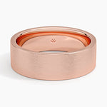 Mojave Matte 7mm Wedding Ring Rose Gold 18k Wedding Band
