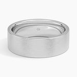 Mojave Matte 7mm Wedding Ring Platinum Wedding Band