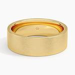 Mojave Matte 7mm Wedding Ring Yellow Gold 18k Wedding Band