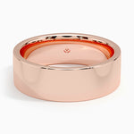 Mojave 7mm Wedding Ring Rose Gold 18k Wedding Band