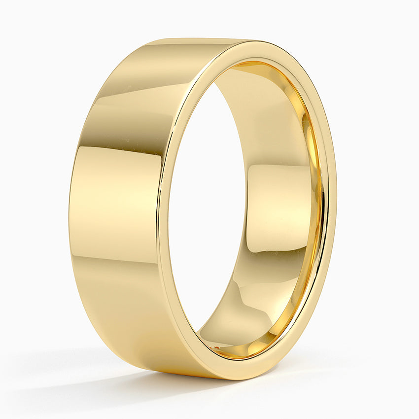 Mojave 7mm Wedding Ring Yellow Gold 18k Wedding Band