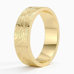 Topo 6mm Wedding Ring Yellow Gold 18k Wedding Band