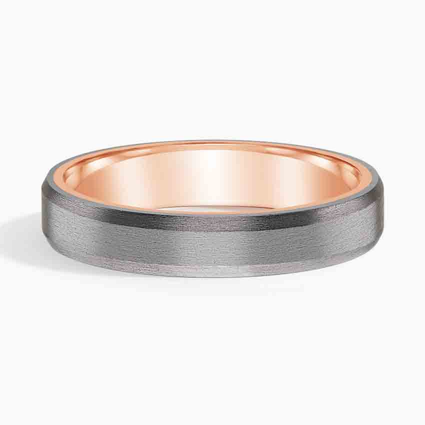 Endeavor 4.5mm Wedding Ring Rose Gold 18k Wedding Band