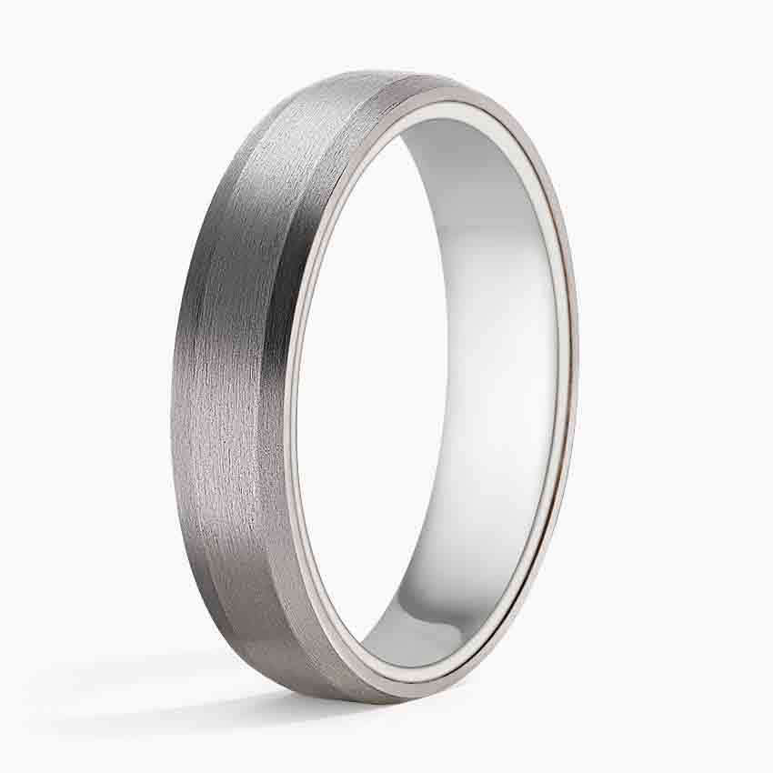 Endeavor 4.5mm Wedding Ring White Gold 18k Wedding Band