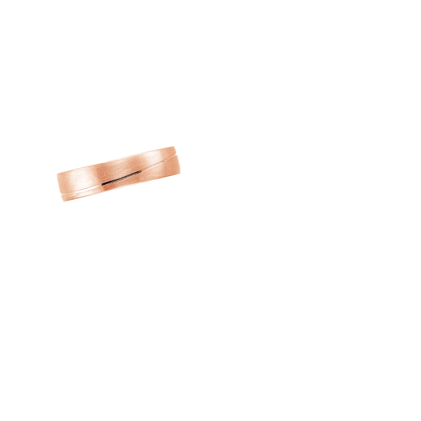 Phoenix 5.5mm Wedding Ring Rose Gold 18k Wedding Band