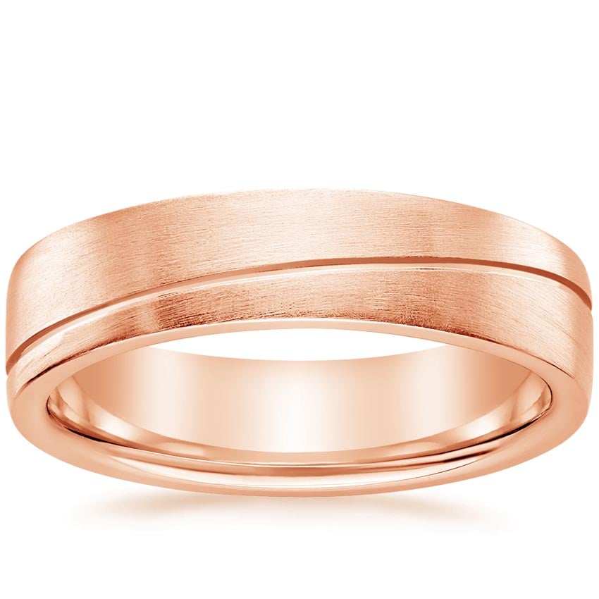 Phoenix 5.5mm Wedding Ring Rose Gold 18k Wedding Band