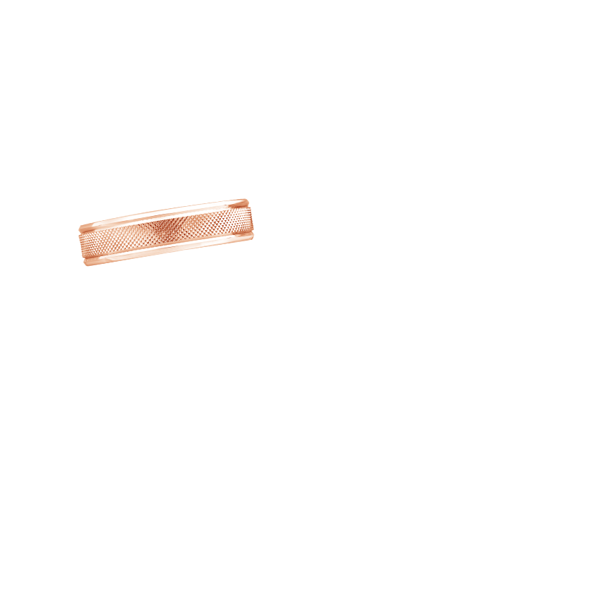 Maverick 5.5mm Wedding Ring Rose Gold 18k Wedding Band