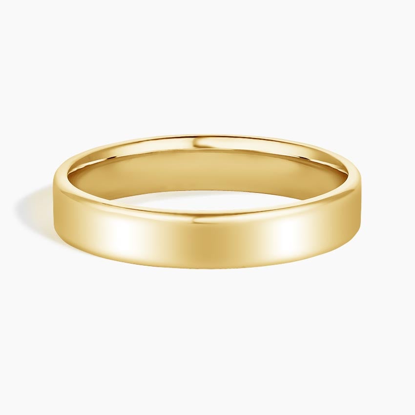 Mojave Slim Profile 4mm Wedding Ring Yellow Gold 18k Wedding Band