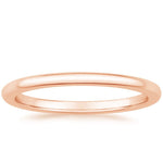 Comfort Fit Wedding Ring Rose Gold 18k 1.5mm Wedding Band