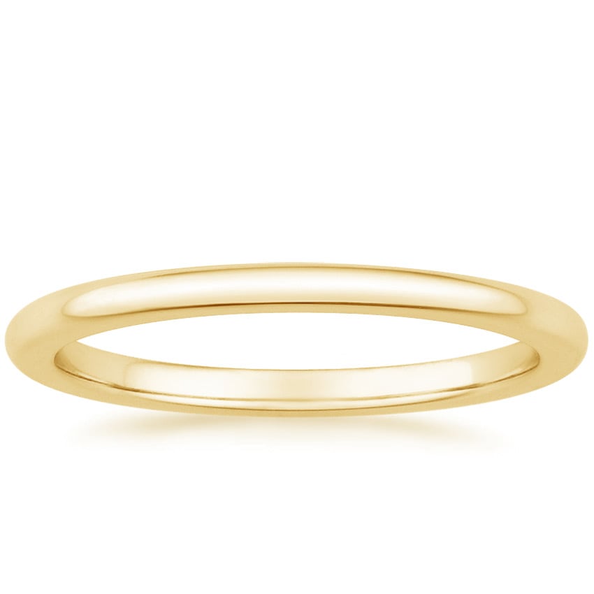 Comfort Fit Wedding Ring Yellow Gold 18k 1.5mm Wedding Band
