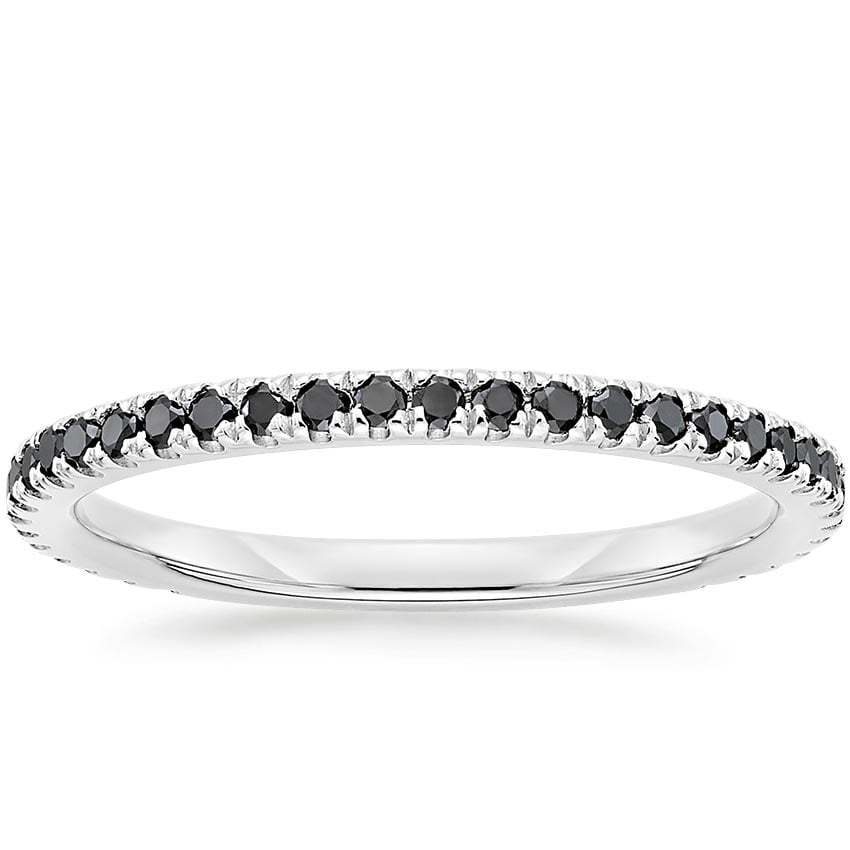 Luxe Ballad Black Diamond Ring (1/4 ct. tw.) Platinum Wedding Band