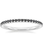 Luxe Ballad Black Diamond Ring (1/4 ct. tw.) Platinum Wedding Band