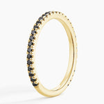 Luxe Ballad Black Diamond Ring (1/4 ct. tw.) Yellow Gold 18k Wedding Band