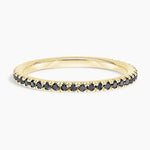 Luxe Ballad Black Diamond Ring (1/4 ct. tw.) Yellow Gold 18k Wedding Band