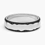 Glacier Eternity Black Diamond 6mm Wedding Ring (1/2 ct. tw.) Platinum Eternity Band