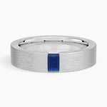 Luxe Apollo Sapphire 4.5mm Wedding Ring Platinum Wedding Band