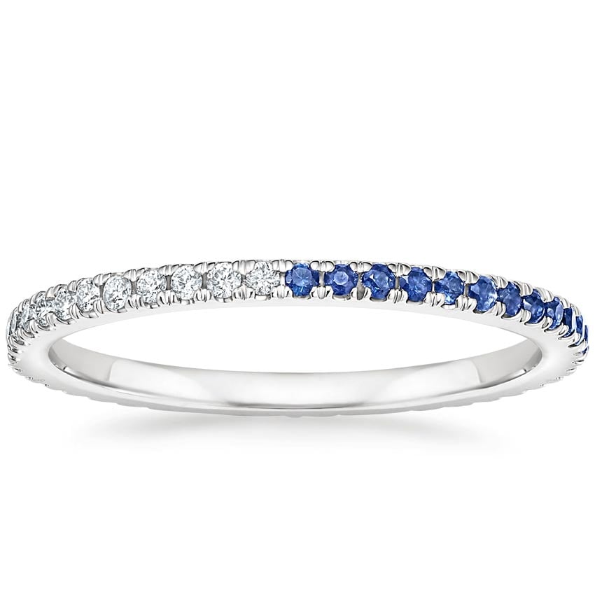 Ballad Eternity Sapphire and Diamond Ring Platinum Eternity Band