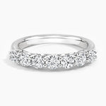 Seven Stone Trellis Lab Diamond Ring (7/8 ct. tw.) Platinum Wedding Band