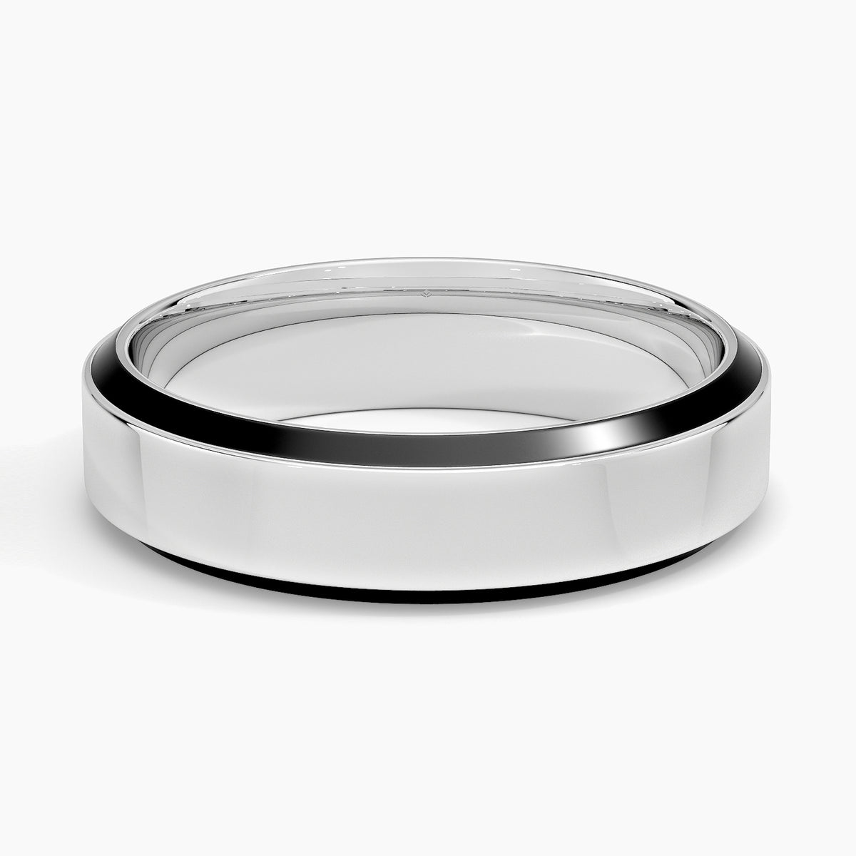 Daniel Beveled Edge 5.5mm Wedding Ring Platinum Wedding Band