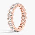 Semi-Bezel Round Eternity Lab Diamond Ring (2 1/2 ct. tw.) Rose Gold 18k Eternity Band