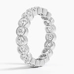 Semi-Bezel Round Eternity Lab Diamond Ring (2 1/2 ct. tw.) Platinum Eternity Band