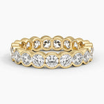 Semi-Bezel Round Eternity Lab Diamond Ring (2 1/2 ct. tw.) Yellow Gold 18k Eternity Band