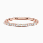 Ballad One-Quarter Coverage Diamond Ring (1/10 ct. tw.) Rose Gold 18k Wedding Band