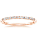 Ballad One-Quarter Coverage Diamond Ring (1/10 ct. tw.) Rose Gold 18k Wedding Band