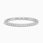 Ballad One-Quarter Coverage Diamond Ring (1/10 ct. tw.) Platinum Wedding Band