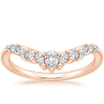 Floriana Contoured Diamond Ring Rose Gold 18k Wedding Band